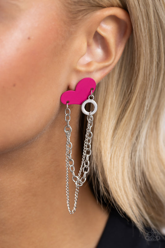 Altered Affection - pink - Paparazzi earrings
