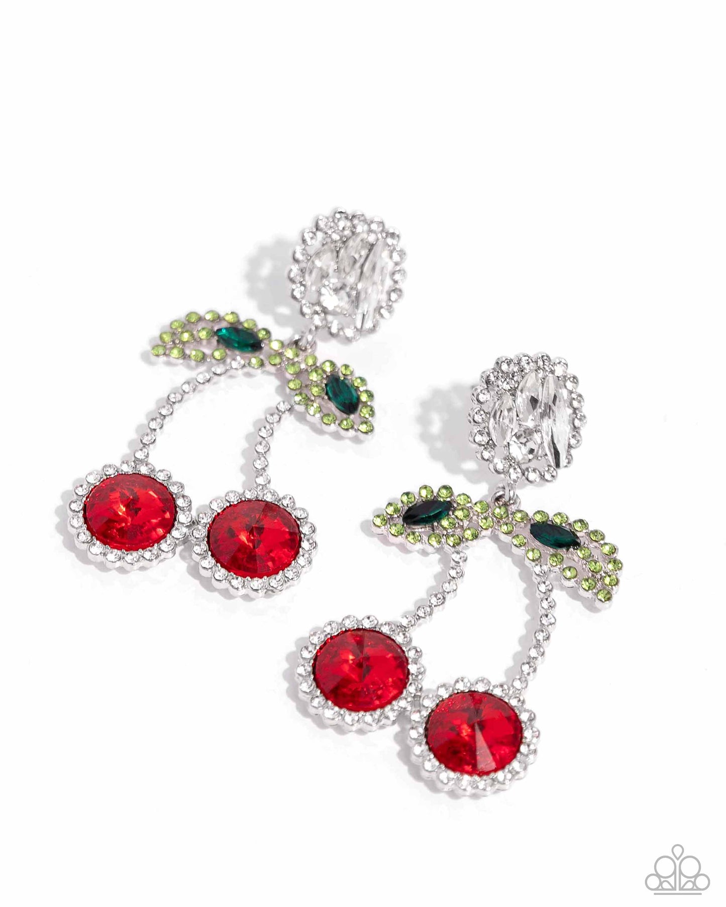 Cherry Picking - red - Paparazzi earrings