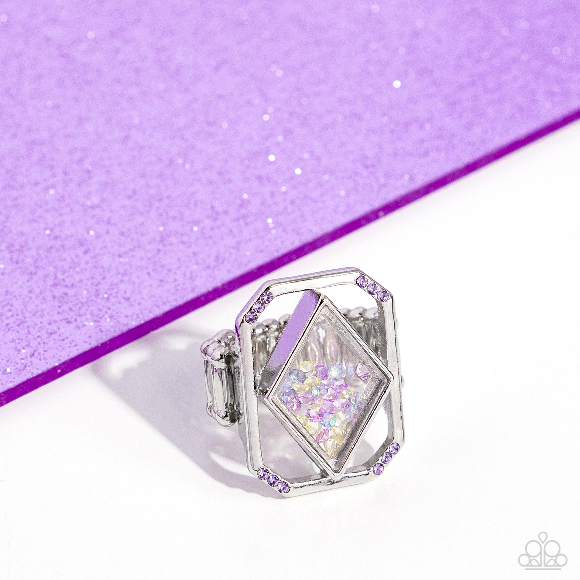 Diamond in the STUFF - purple - Paparazzi ring