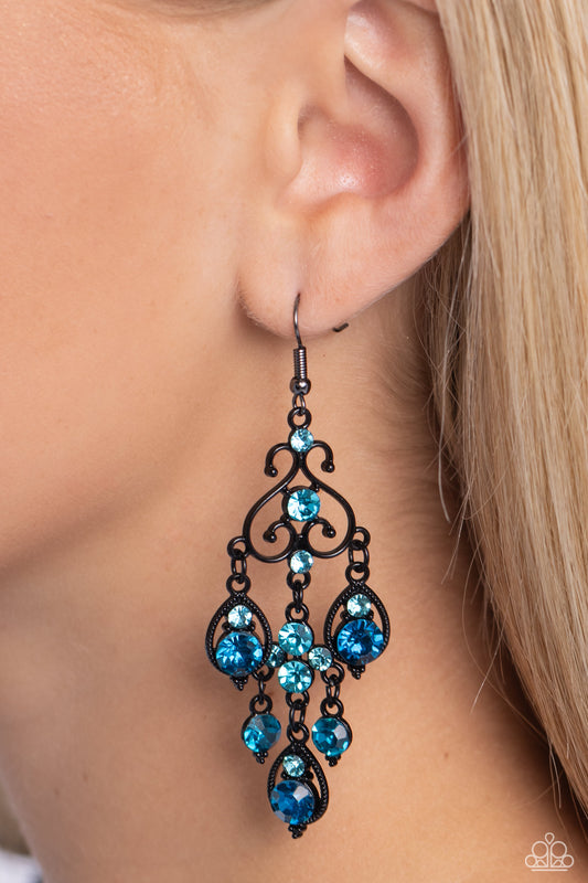 Regal Renovation - blue - Paparazzi earrings