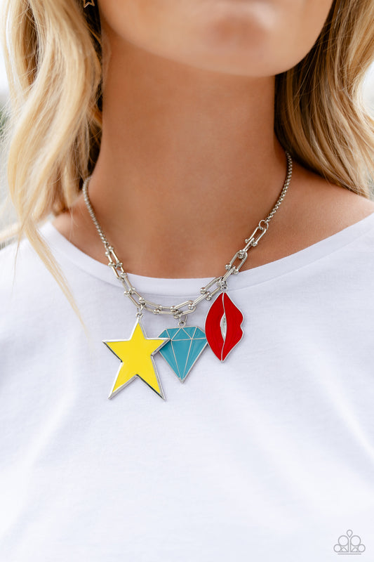 Scouting Shapes - multi - Paparazzi necklace