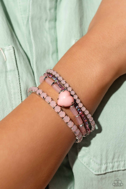 True Love's Theme - pink - Paparazzi bracelet