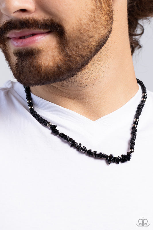 Wild Woodcutter - black - Paparazzi MENS necklace