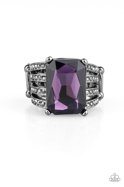 Expect Heavy REIGN - purple - Paparazzi ring
