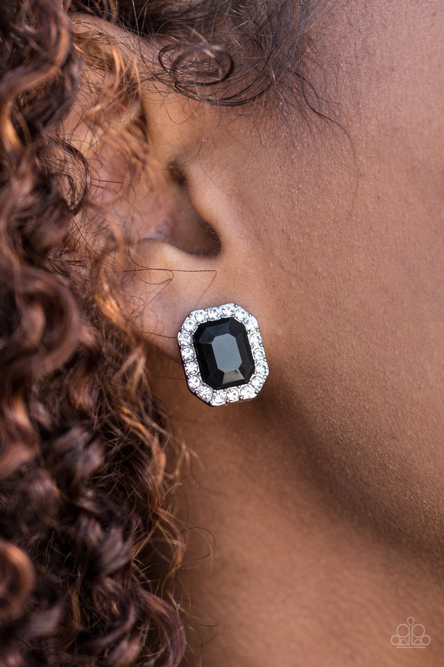 Bride Squad - Black Post - Paparazzi earrings