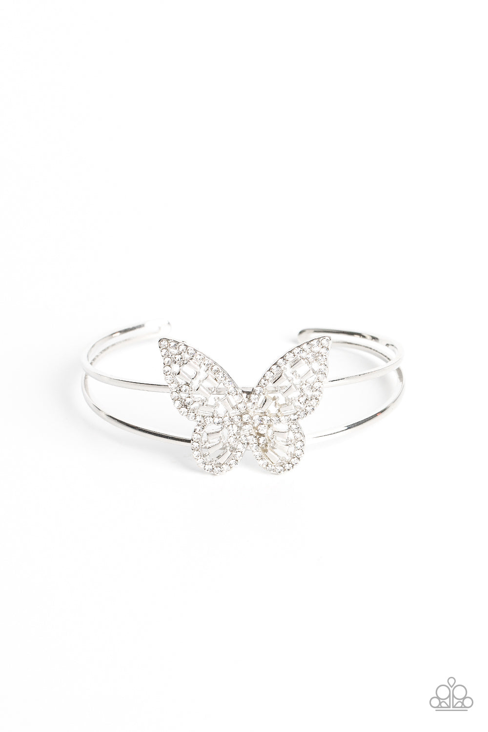 Butterfly Bella - white - Paparazzi bracelet