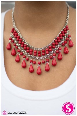 Daredevil - Red - Paparazzi necklace