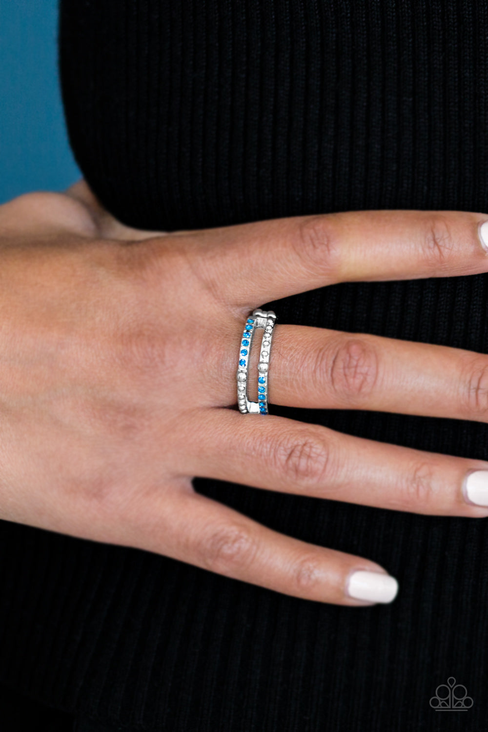 Dauntless Shimmer - blue - Paparazzi ring