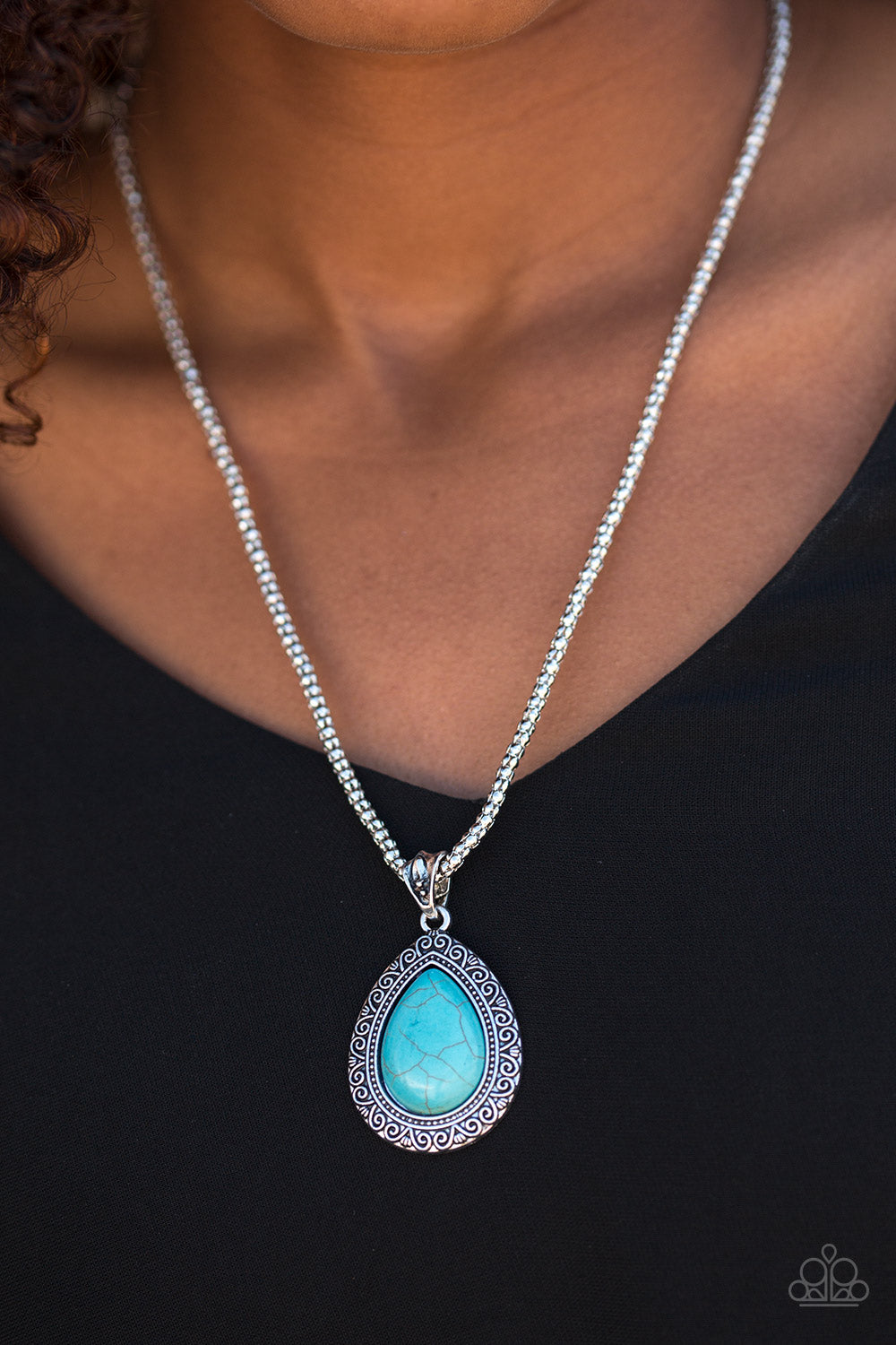 Deep Creek - blue - Paparazzi necklace