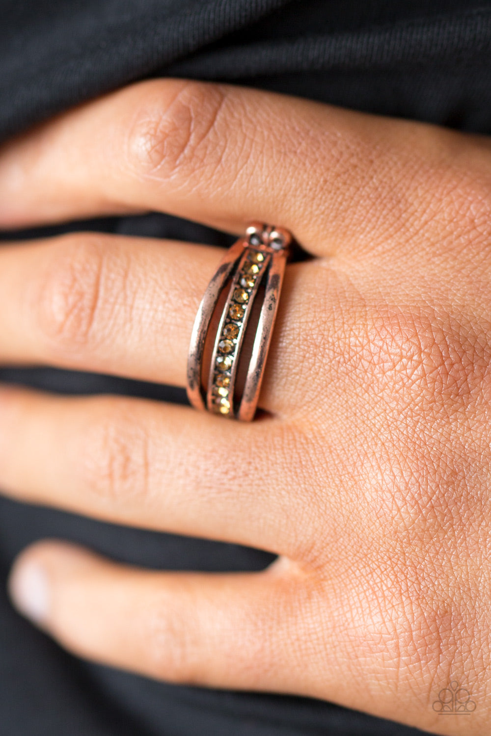 Desperately Chic-ing Attention - copper - Paparazzi ring