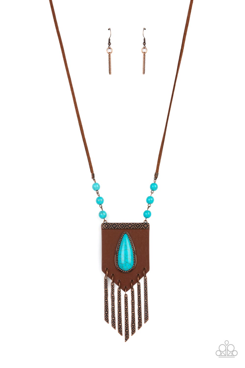 Enchantingly Tribal - copper - Paparazzi necklace