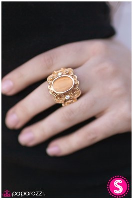 Finding Your Glass Slipper - Gold - Paparazzi ring