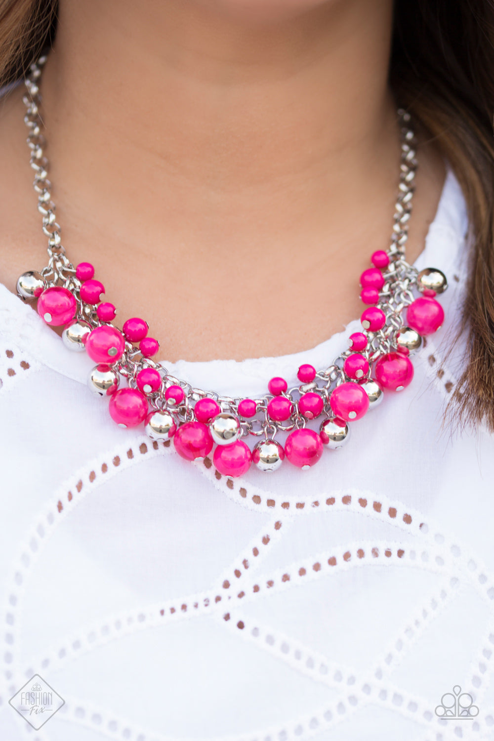 For the Love of Fashion - pink - Paparazzi necklace
