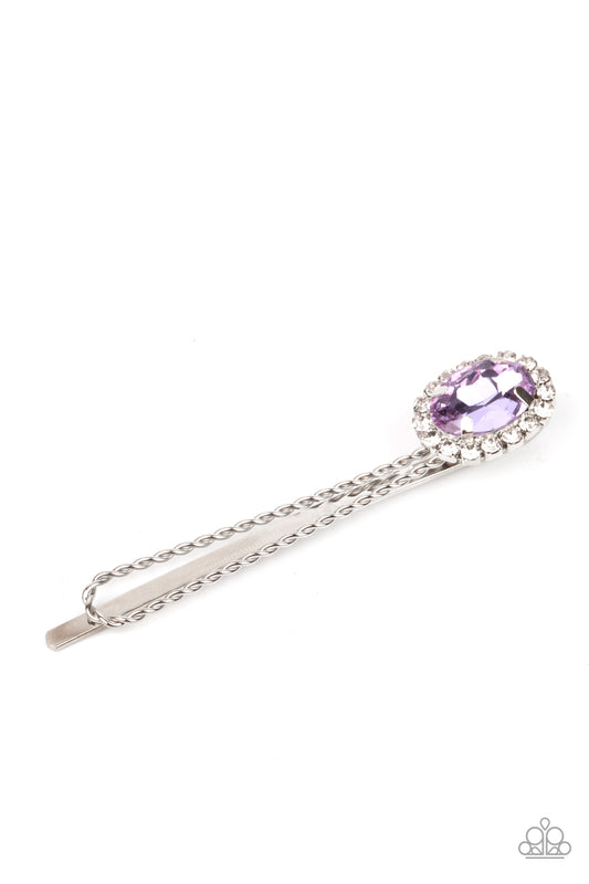 Gala Glitz - purple - Paparazzi hair clip