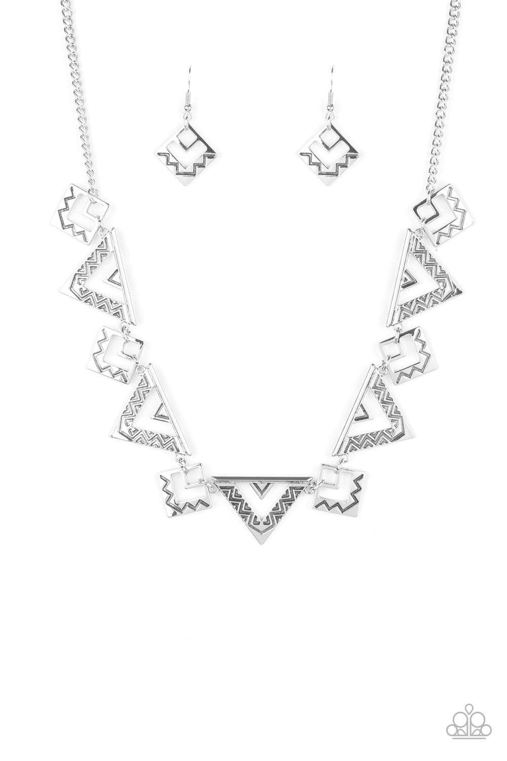 Giza Goals - silver - Paparazzi necklace
