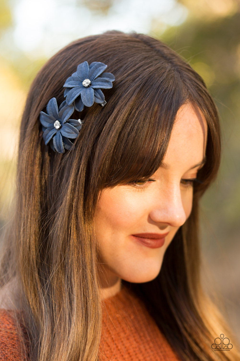 Glowing Groves - blue - Paparazzi hair clip