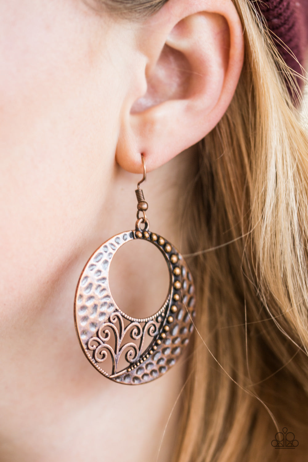 Hey thats VINE - copper - Paparazzi earrings