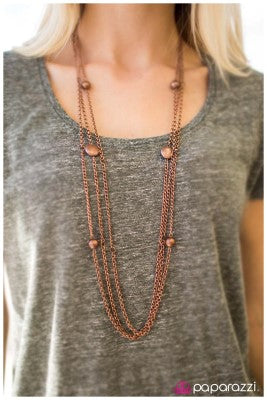 Life in the Big City - Copper - Paparazzi necklace