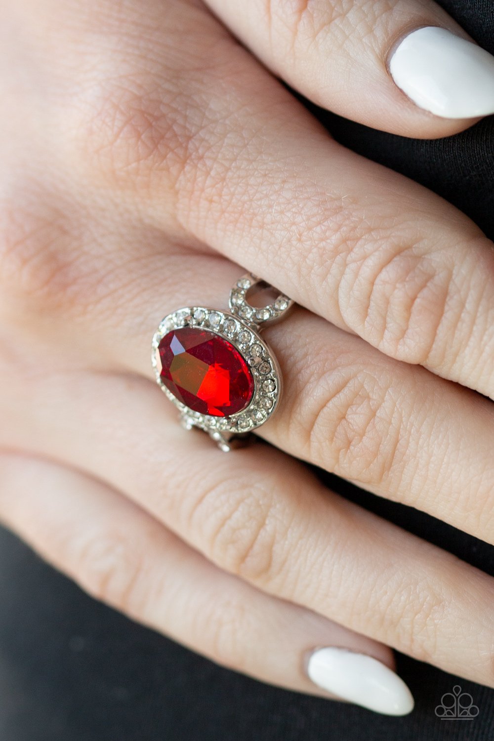 Magnificent Majesty-red-Paparazzi ring