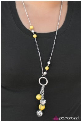 Part Of The Movement - Yellow -Paparazzi necklace