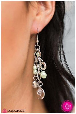 Pure Bliss - green - Paparazzi earrings