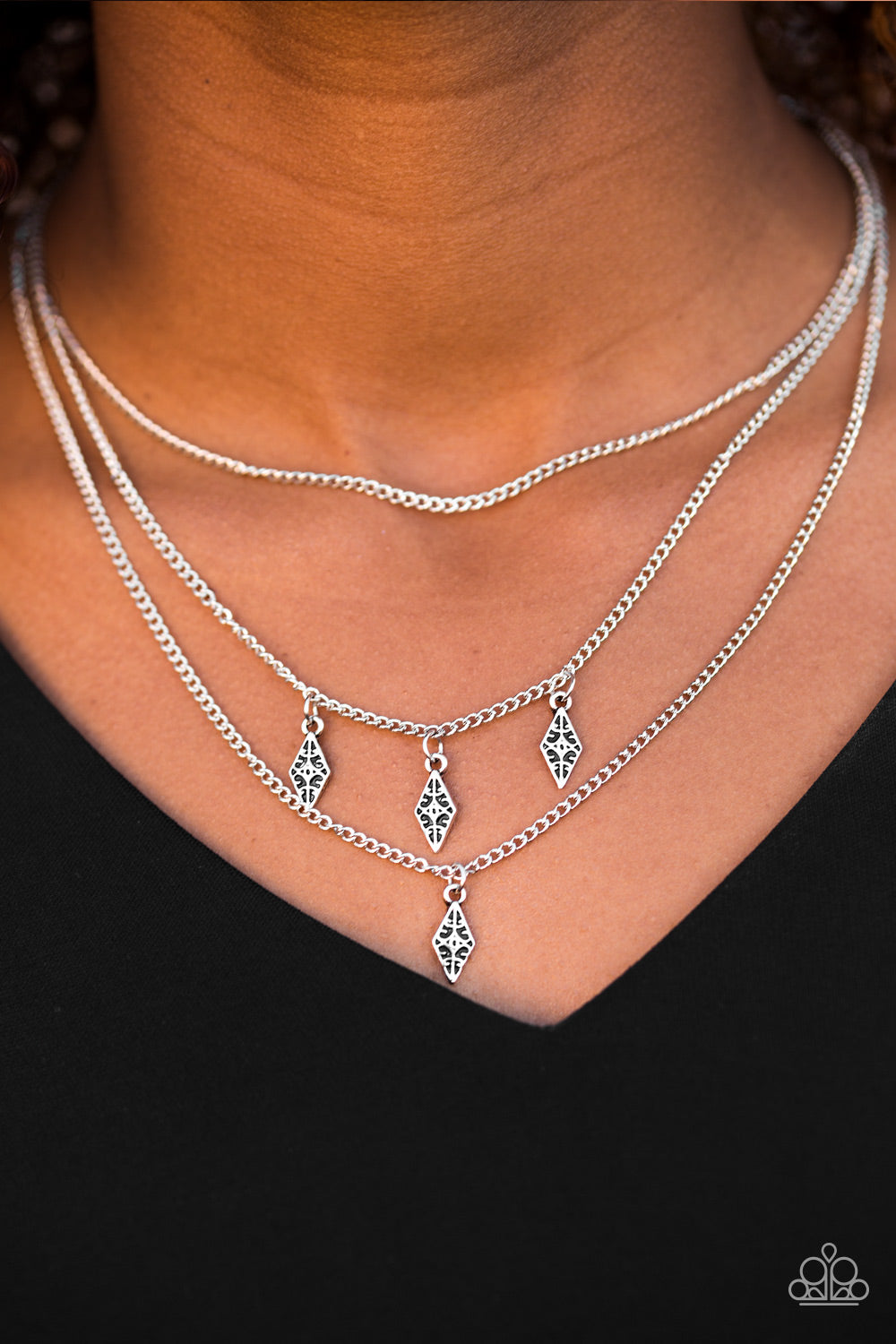 Rural Rarity - silver - Paparazzi necklace