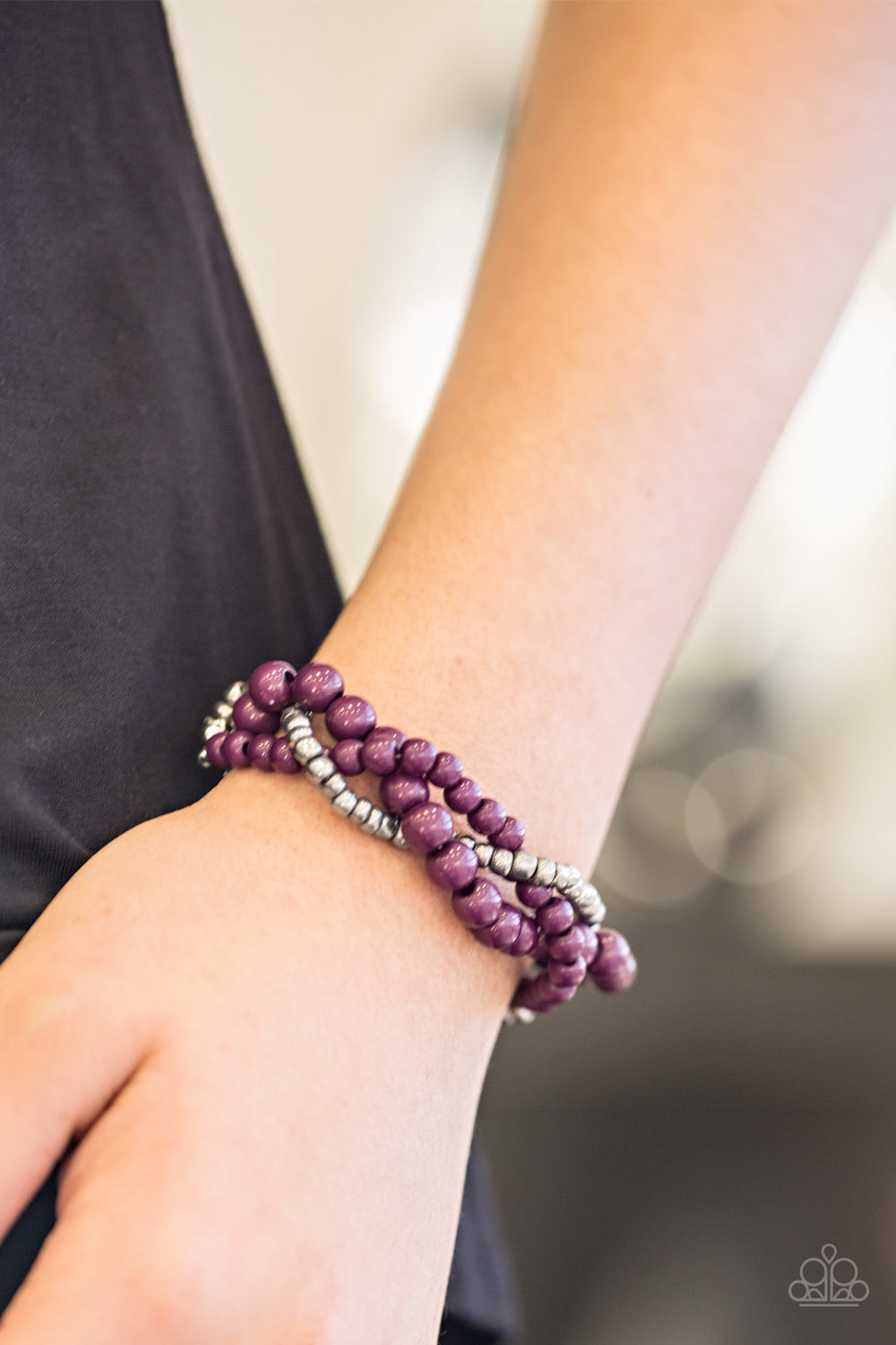Take the BEAD - purple - Paparazzi bracelet