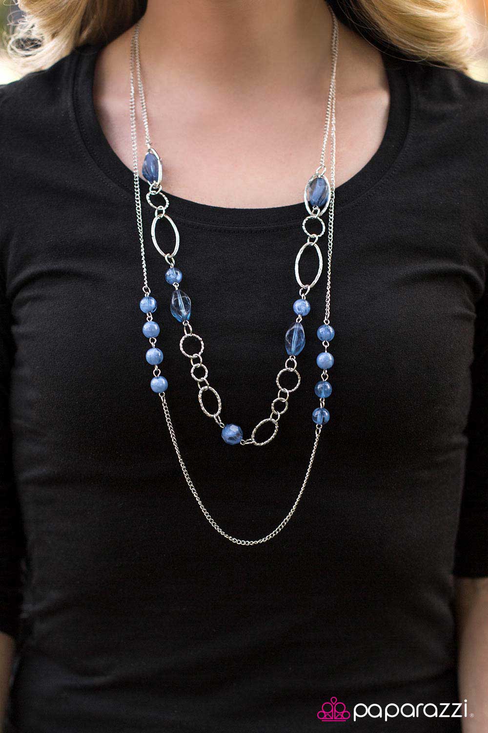 Touch The Clouds - Blue - Paparazzi necklace